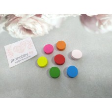 Бусины  дерево "Кругляши цветные", 12 мм